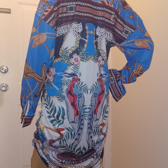 Women's Bodycon Shirt Dress - Picture 3 of 6